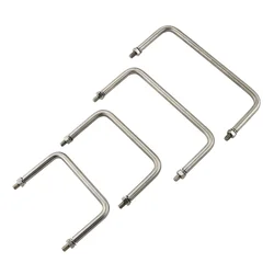 (3 pieces)U-Shaped 304 Stainless Steel Round Rod Handle Industrial Mechanical Equipment Box Cabinet Handle