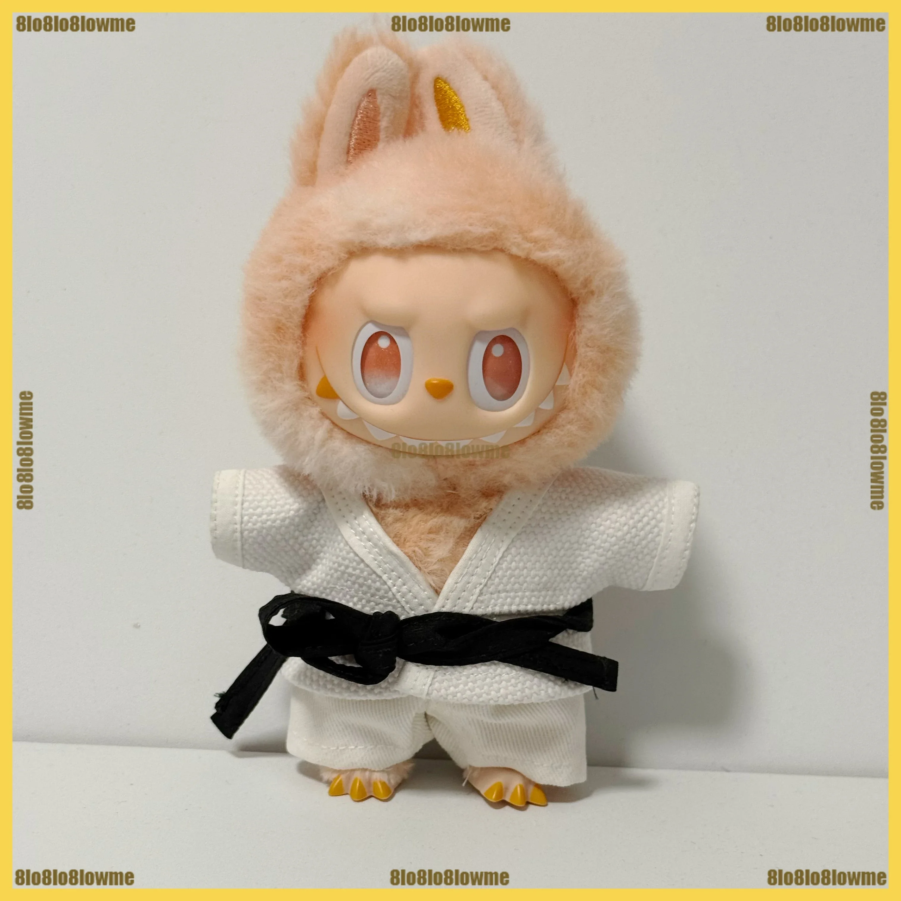 Labubu 3.0 roupas quentes brasileiras jiu-jitsu gi conjunto karate terno mini boneca de pelúcia judogi roupas moda boneca acessórios presentes