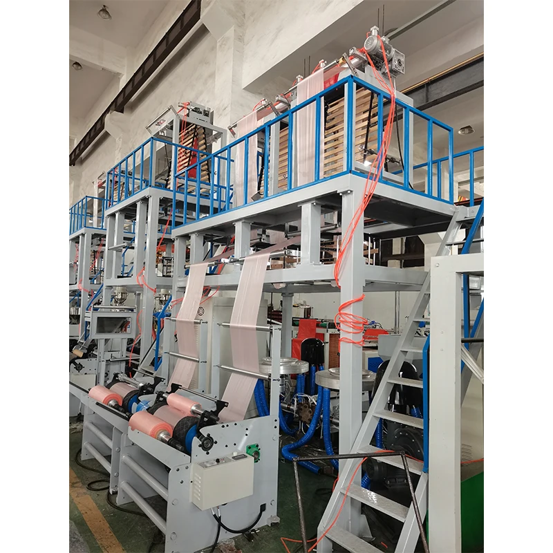 High Speed PE  Shopping Bag Garbage Bag Double Head Film Blowing Extruder Machine