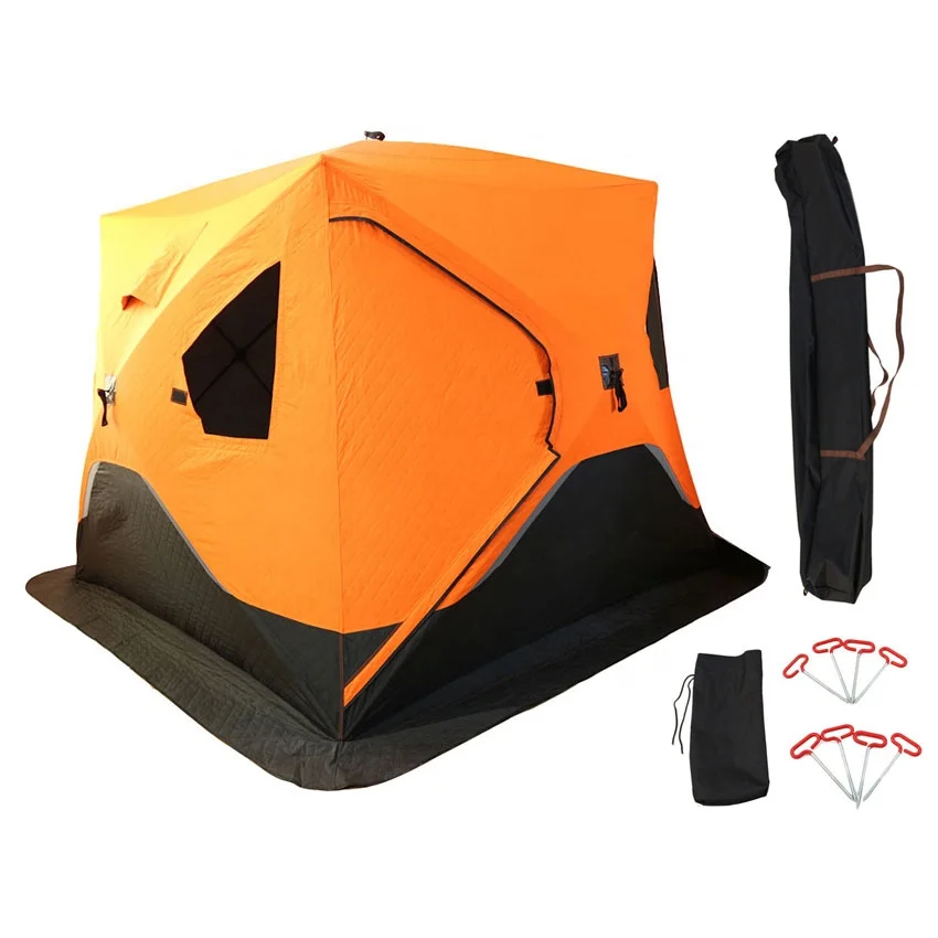 Wholesale camping 4 person tent large ice fishing blind winter outdoor carp cube tent