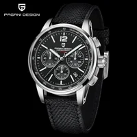 PAGANI DESIGN 2025 nueva moda de lujo Casual hombres relojes de cuarzo VK63 100M resistente al agua relojes de acero inoxidable con cristal de zafiro