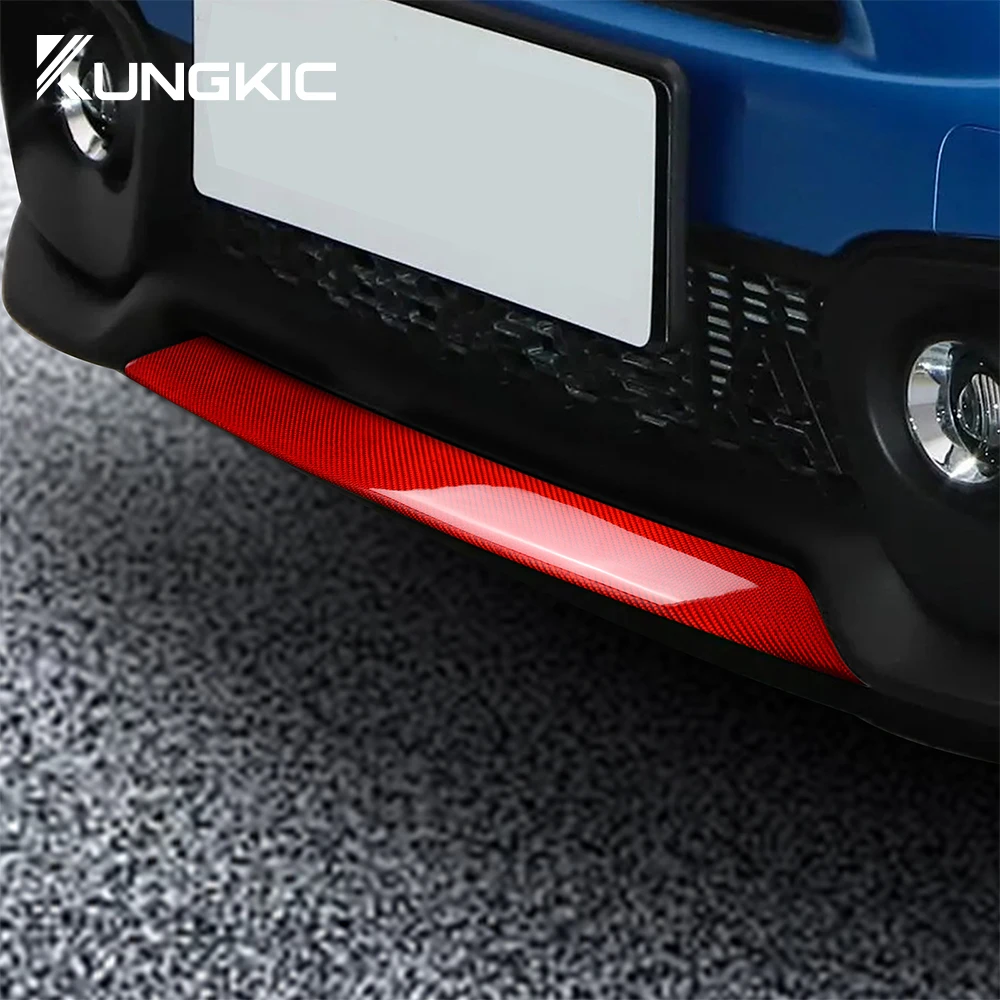 For Abarth 595 695 2017 2018 2019 2020 2021 2022 2023 Real Hard Carbon Fiber Car Front Bumper Tricolor Dry Carbon Accessories view 4
