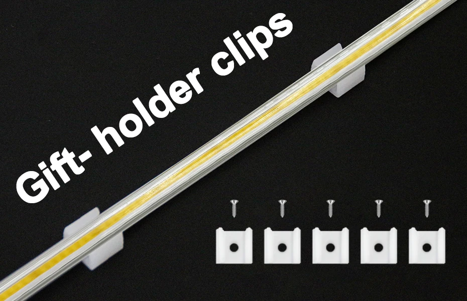 AC220V COB LED Strip Light 288LEDs/m IP65 Waterproof with ON/OFF Sd564fdb27ed54ae1b9e10e35912f0b645