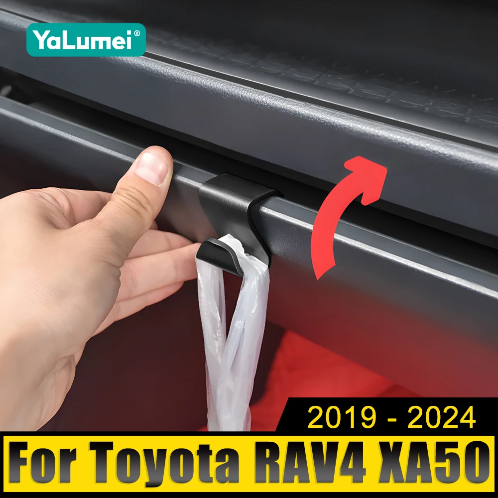 

For Toyota RAV4 XA50 2019 2020 2021 2022 2023 2024 Hybrid ABS Car Co-pilot Glove Box Hook Strong Load-Bearing Mini Storage Clips