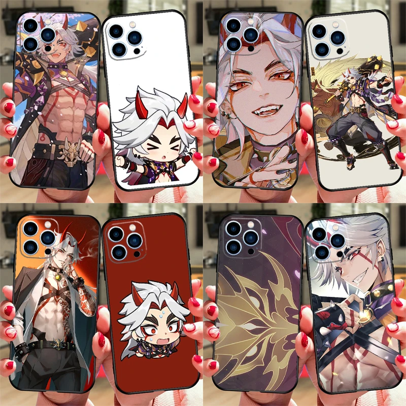 Genshin Impact Arataki Itto Case For Honor Magic 7 5 6 8 Lite 70 90 400 200 600 Pro X9d X9c X9b X9a X8c X8b Win RT Cover