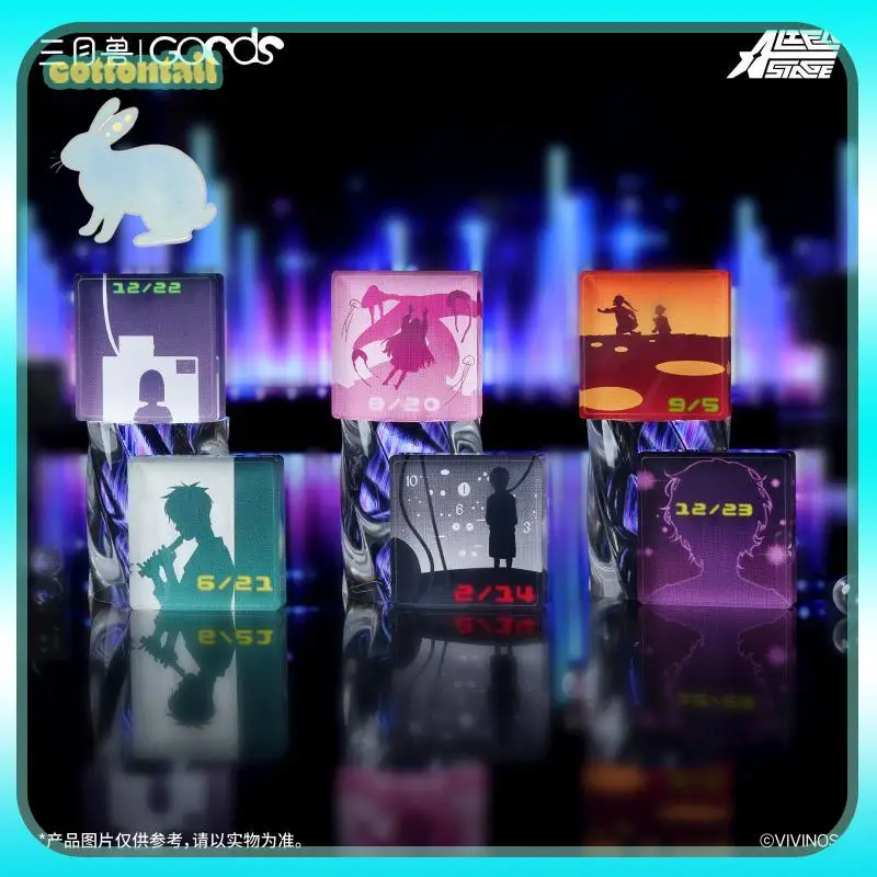 Original Alien Stage DLC Birth Of Star High Clear Mini Acrylic Brick Display Figure Anime Peripheral ACG Goods Collect Toys