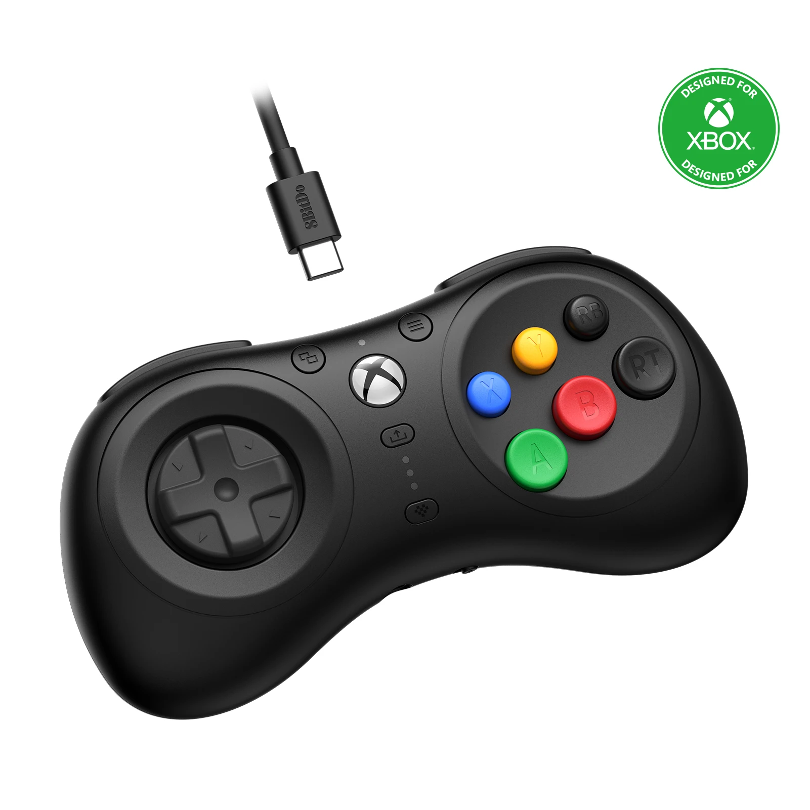 8BitDo M30 Gamepad Wired Controller for Xbox Series X|S, Xbox One, and Windows with 6-Button Layout - Officially Licensed