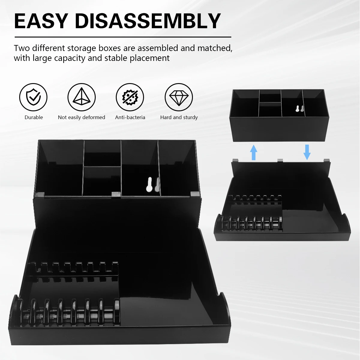 

Подставка для парикмахерских ножниц, съемный органайзер для машинок для стрижки, контейнер для инструментов парикмахера, поднос для косметики и принадлежностей для макияжа