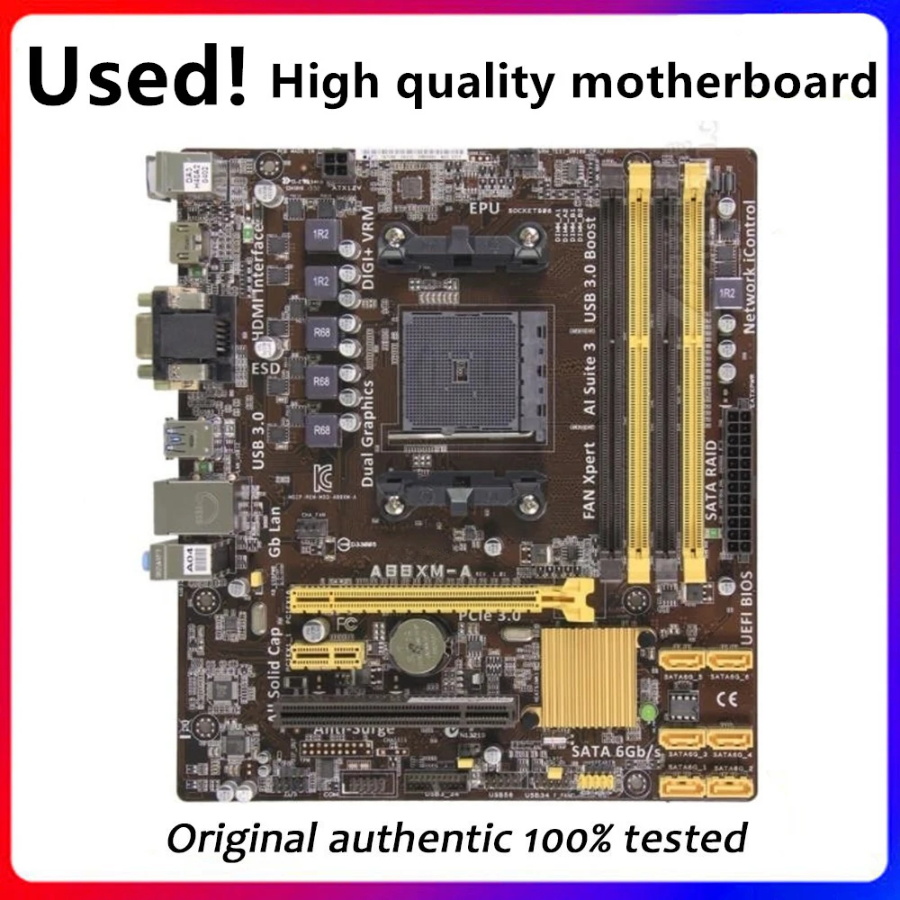 

For ASUS A88XM-A Motherboard Socket FM2 FM2+ DDR3 For AMD A88X Original Desktop Mainboard SATA III Used Mainboard