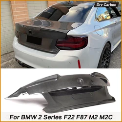 Dry Carbon Fiber For BMW F22 F87 M2 M2C Coupe 2015-2019 Rear Bumper Trunk Lid Tail Spoiler Gate Cover Trim Car Bodykits FRP