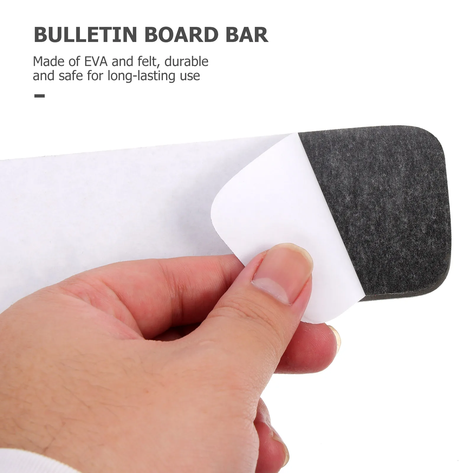1Set Premium Felt Bulletin Board Strips Reusable Wall-Stick Self-Adhesive Planner for Work Life Schedule Tracking Note Display