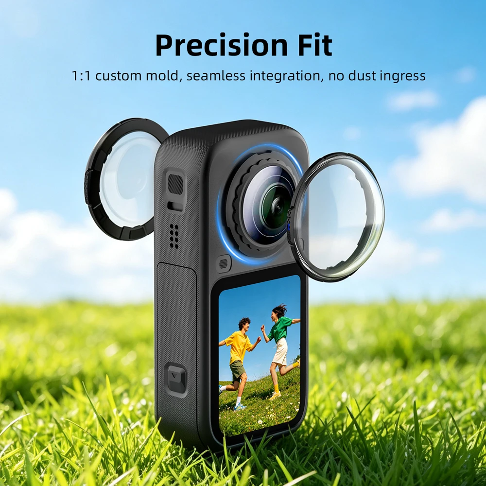 Schutzbrille für Insta360 X6 Bildschirmschutzfolie Objektivschutz Zubehörfolie Ultra HD Kratzfest – Detail 2