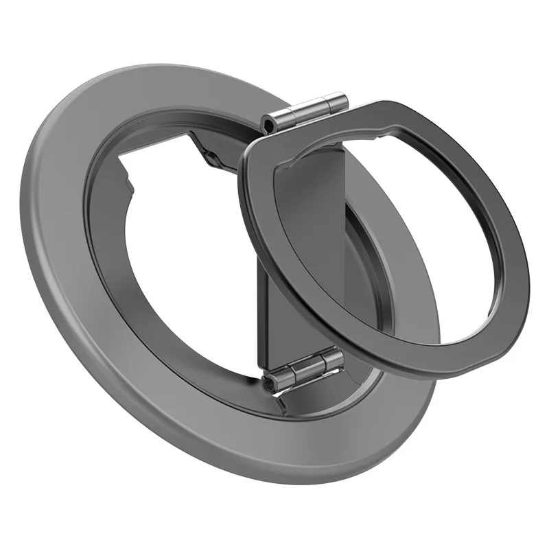 Double Sided Magnetic Metal Phone Ring Holder Adjustable 360° Rotation Stand Magsafe Removable Ultra Thin Light Phone Bracket
