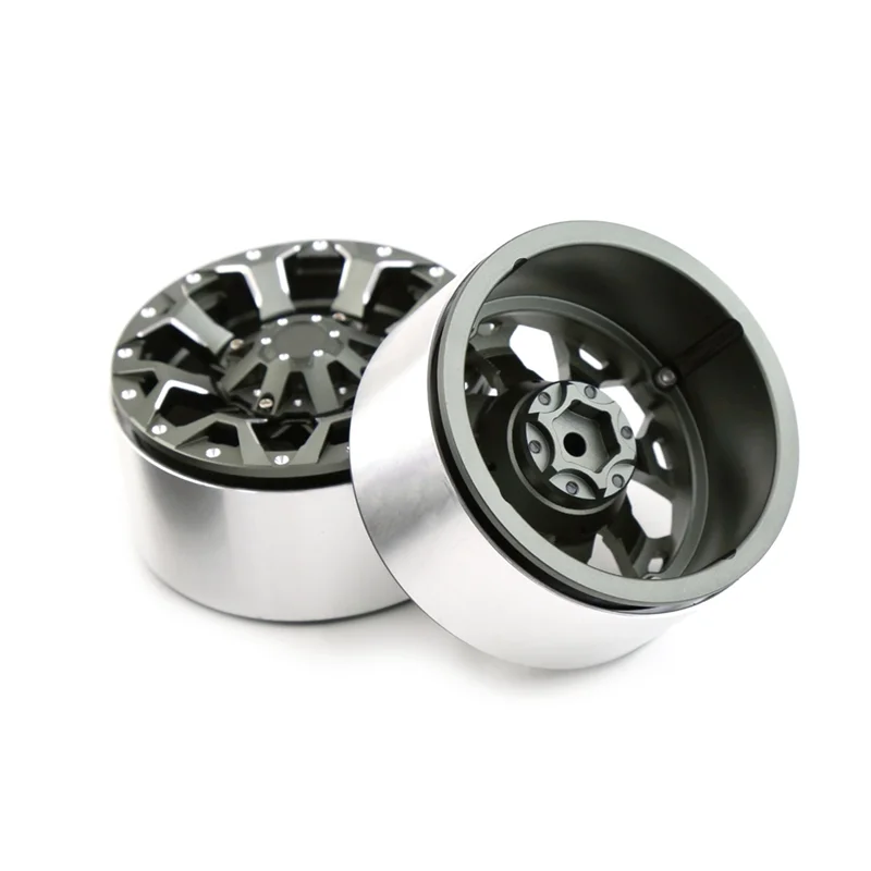 A71Z 4 Pcs RC Car Beadlock Wheel Rim 2.6 Inch For 1/8 1/10 RC Crawler Car Axial SCX10 Wraith RR10 Capra TRAXXAS TRX4
