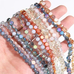 Perles Rondes en Pierre de Clip, à Facettes, pour Travaux Manuels, Collier, Bracelet, Vente en Gros, 100 Pièces