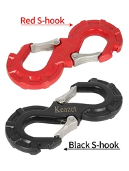 car tow hook adaptations solid forged S-shaped trailer hook tow Off road towing rescue