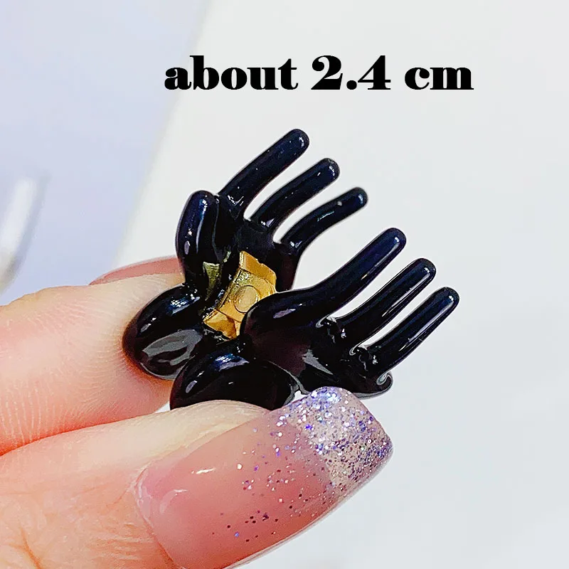 Korean High Grade Acetic Acid Mini Hair Claw For Women Hair Decorate Vintage Small Hair Clip Hairpin Fashion Hair Accessories