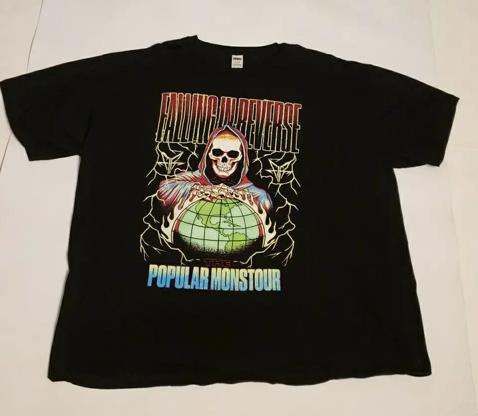 Falling In Reverse The Popular Monstour World Tour T Shirt Men Äôs 2Xl Black