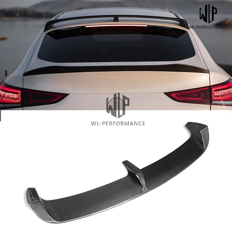 High Quality Carbon Fiber Rear Spoiler Car Styling Top Trunk Wing For Mercedes-Benz GLE COUPE L Styling