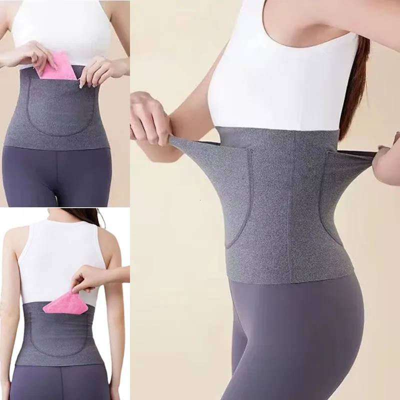 Self-Heating High Quality With Pockets Warm Waistband Elasticity Waist Support Belt Lower Back Lumbar Back Brace