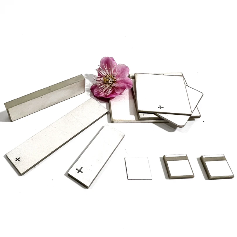 15Pcs/Lot 40x40x4mm Customized Square Piezo Ceramic Plate