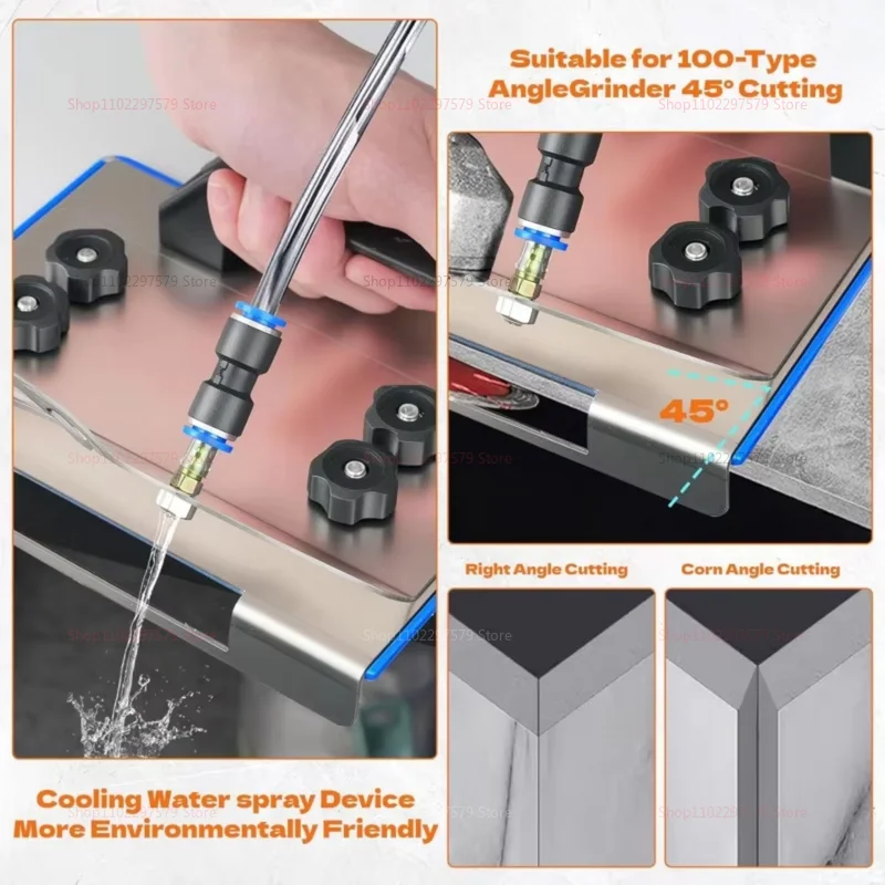 Angle Grinder Stand for Tile 45 Degree Chamfer Cutting Tool for Ceramic Stone Cutting Angle Tile Edging Chamfering Equipment