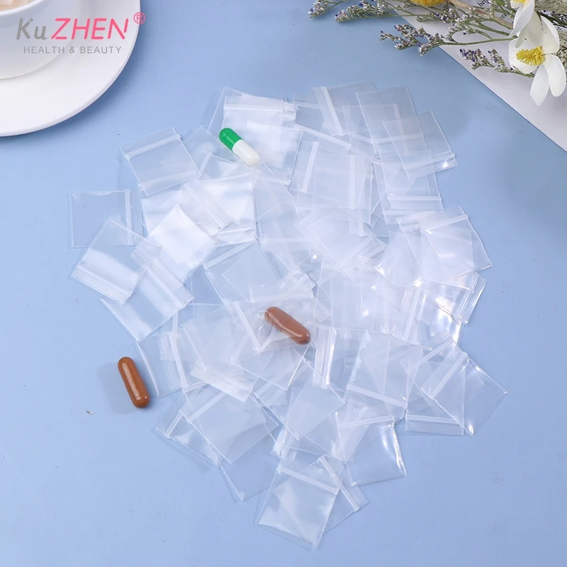 

100PC PE Plastic Pill Packaging Pouches Zip Lock Bag Pill Packaging Pouches New Mini Zip Lock Bag Zipper Bag Ziplock Bag 2.5x3cm