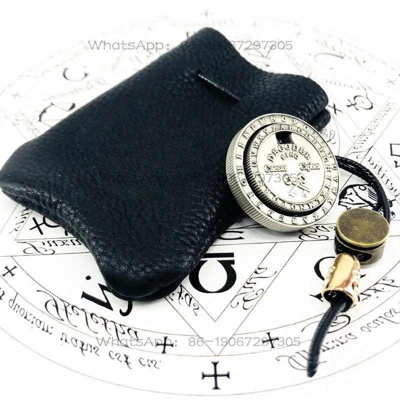 Rotatable Encryption and Decoding Double-layer Metal Window Cipher Disk