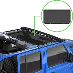Car Roof Mesh Bikini Top Sunshade Cover UV Sun Shade Mesh for Jeep Wrangler JL Gladiator 2018-2021 Car Accessories Styling