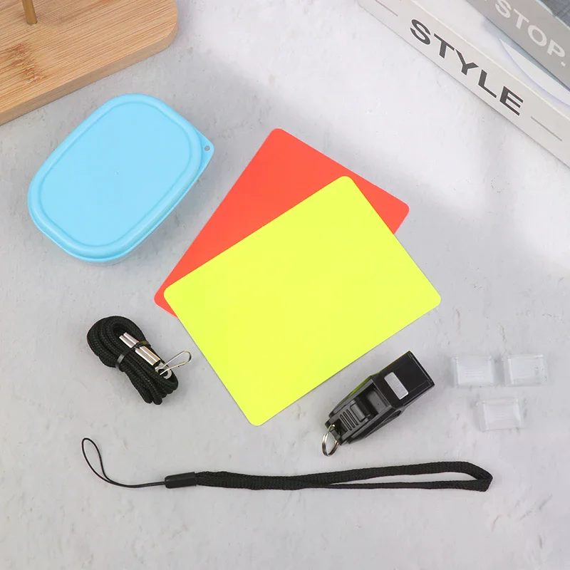 

1Pc Whistle + Yellow And Red Cards For Basketball Soccer Volleyball Futsal And Handball Referees Futsal