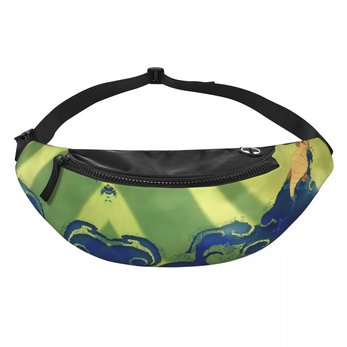 

Custom The Princess Cartoon And The Frog Fanny Pack Men Women Crossbody Waist Bag for Hiking Phone Money Pouch