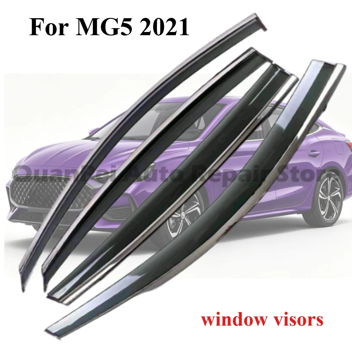 Injection molded wind deflectors For MG5 2021,original curve matched,wear-resistant,ideal daily exterior modification accessory