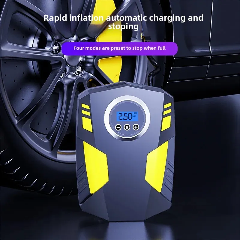 High Power Portable Motorcycle Tire Inflator Smart Digital Display High Pressure Electric Air Pump Car Tire Inflator