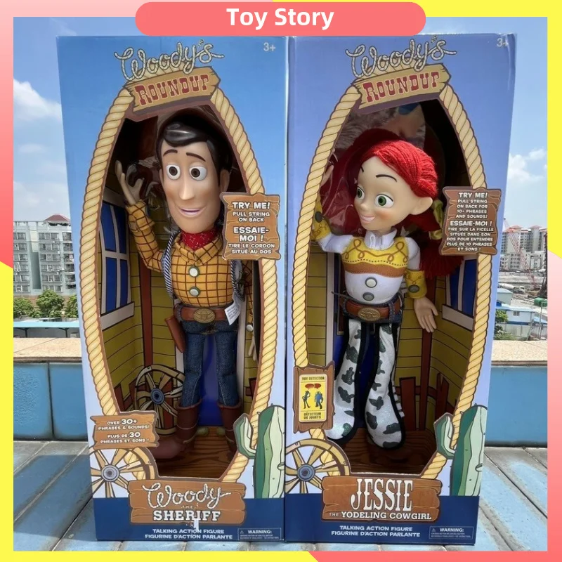 40 cm Toy Story Woody Buzz Jessie Figuren Reden Action Figuren Dekor Modell Sammlung Spielzeug Kinder Geburtstag Weihnachten Geschenke