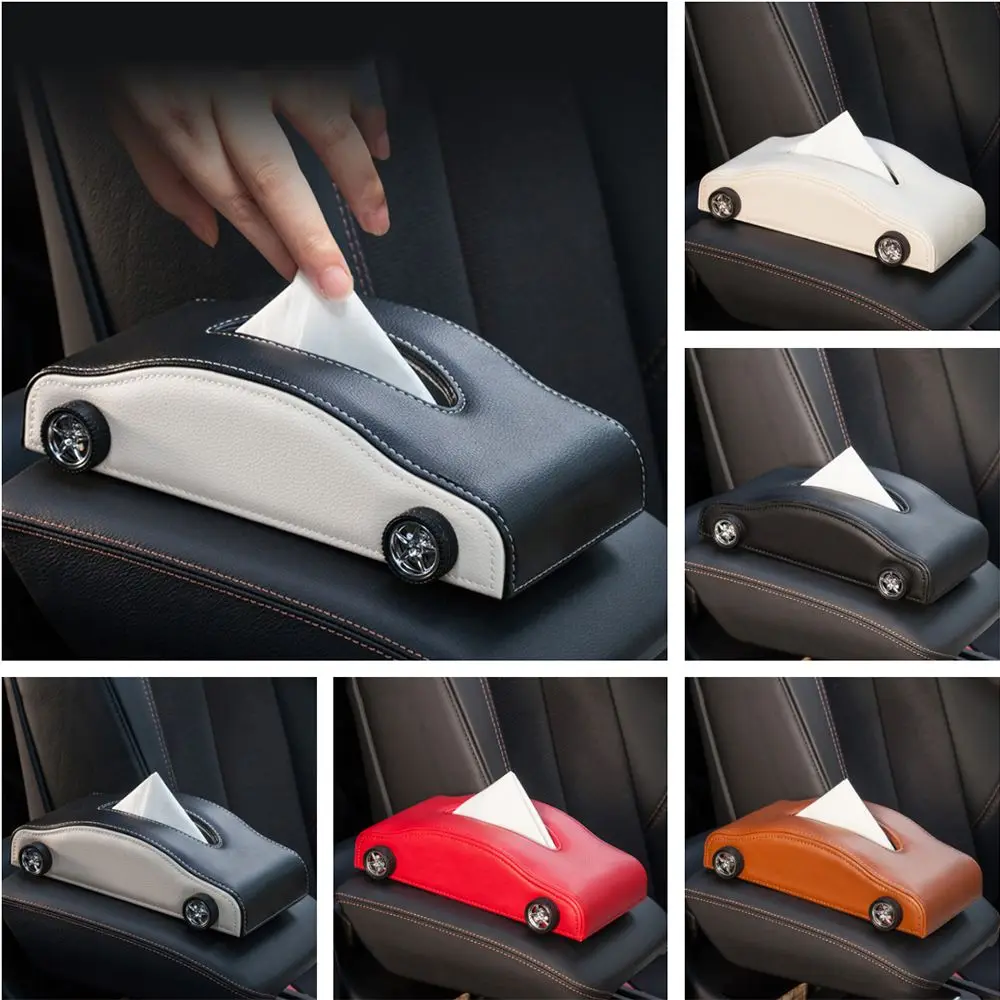 

Creative Car Shape Tissue Box Decorative Simulated Tire Tissue Dispenser Space Saving Anti-Moisture Auto Napkin Holder Travel
