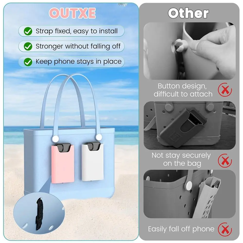 Portable Silicone Storage Pouch Soft Reusable Phone Holder Phone Insert Case for Bogg Bag for Bogg Bag Accessories