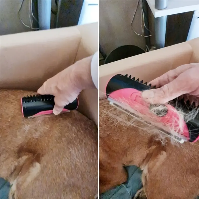 J1UL1N Dog Hair Removal Machine Horse Hair Roller Comb Cat Hair Brush Cleaning Brush,Sofa Cleaner,Pet Hair Brush