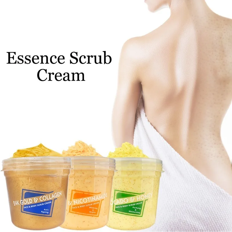 Body Scrub Gently Cleanses Exfoliates Improve Dry Dull Skin Deeply Moisturizes Nourishes Brighens and Rejuvenates Skin