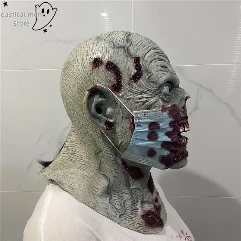 Halloween Zombie Kopfbedeckung Latex Blutige Zombie Helme Vollkopf Dekor Schreckliche Party Cosplay Horror Maske Kostüm Zubehör