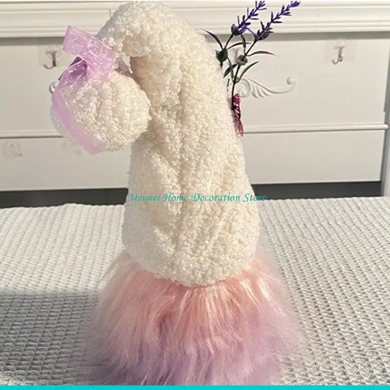 H7BF عيد الحب التماثيل الاسكندنافية Tomtes السويدية القزم للصيف #2