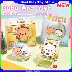 2025 New Original Panda Bubu And Yier Commemorative Badge Cute Pattern Bubu And Dudu Cartoon Panda Collect Brooch New Year Gift