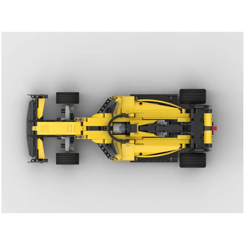 F1 Racing Sports Car Building Blocks Toy para Boy, MOC-85069, Modelo 725 Peças, Amarelo, Controle Remoto, Presente de Aniversário, Novo