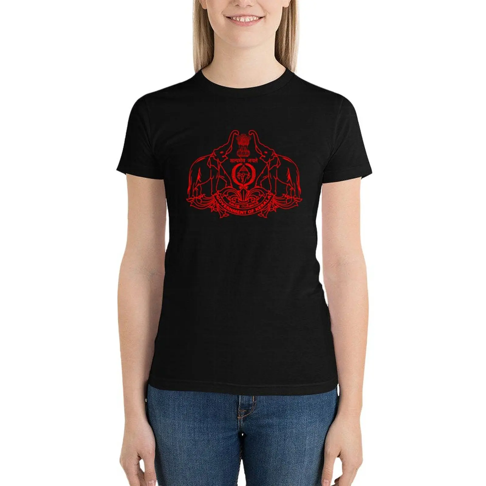 Emblem of Kerala (India) T-Shirt aesthetic clothes summer tops womans clothing