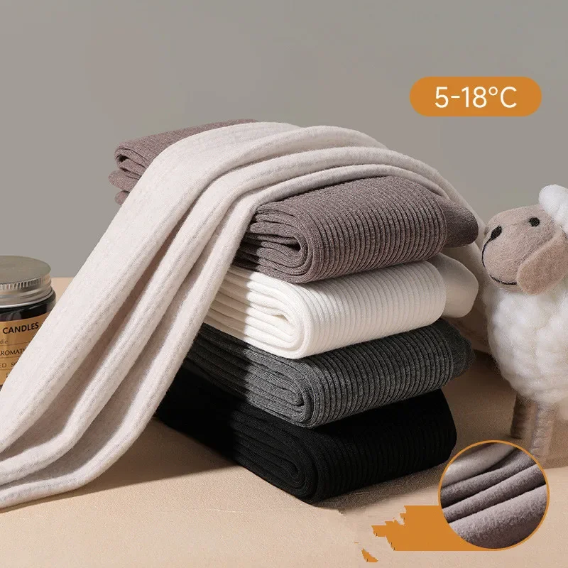 Winterstrumpfhose für Babymädchen, mit zusätzlichem Futter, verdickte, schmale Leggings, warme Kinderstrumpfhose, Winterkleidung. – Detail 4