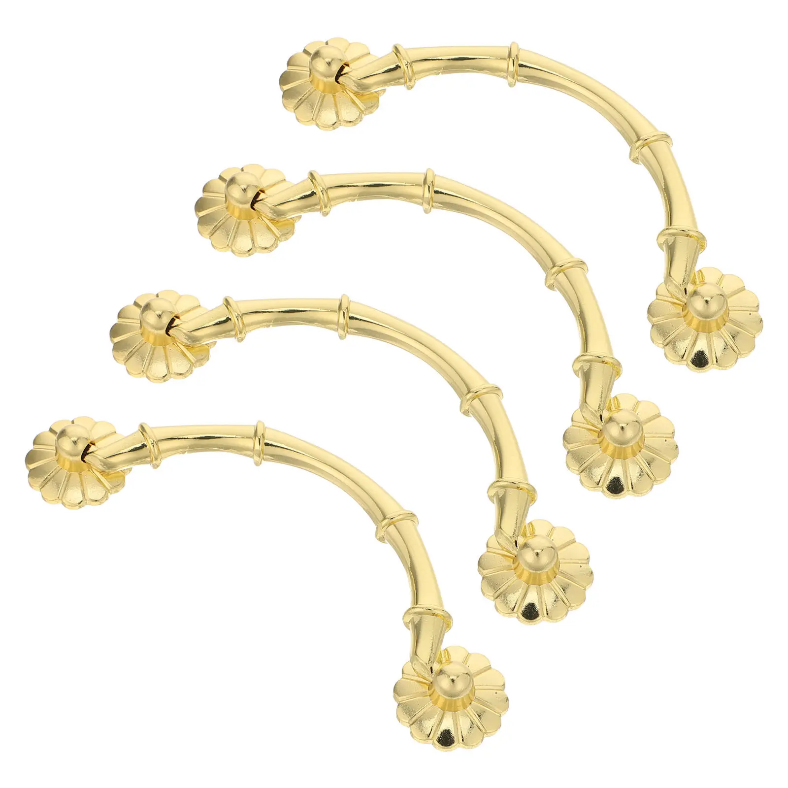 4Pcs Vintage Cabinet Pulls Zinc Alloy Door Handles for Kitchen Cupboard Drawer Bedroom Wardrobe Furniture Hardware Decorative