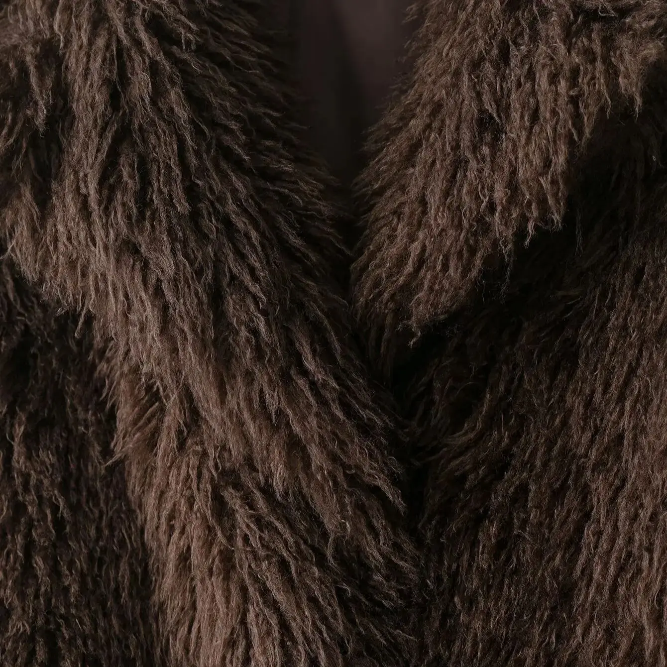 Feminino elegante casaco de pele do falso quente fofo solto manga longa lapela jaqueta outono inverno moda alta rua senhora outerwear