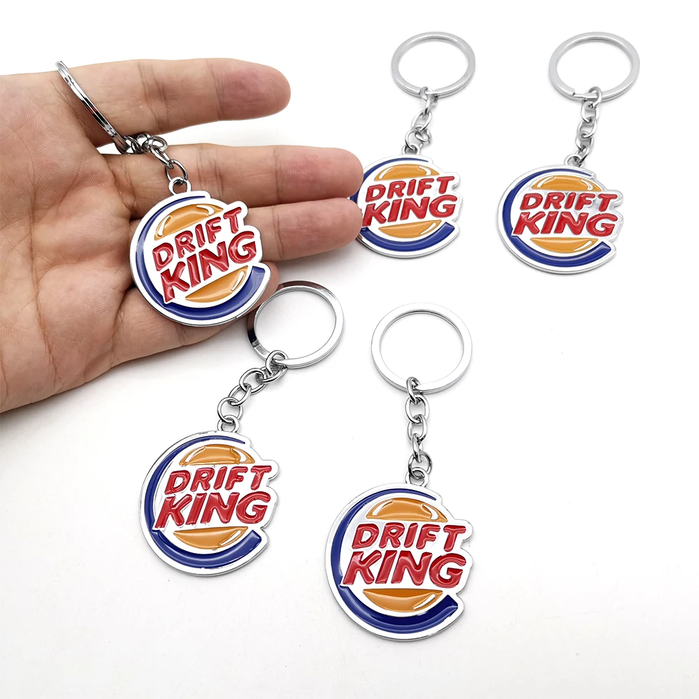 

1PCS Drift king Keychain keyring Stainless Steel Pendants Fashion Men Women Bag Car Key Rings Chains Tridents Jewelry