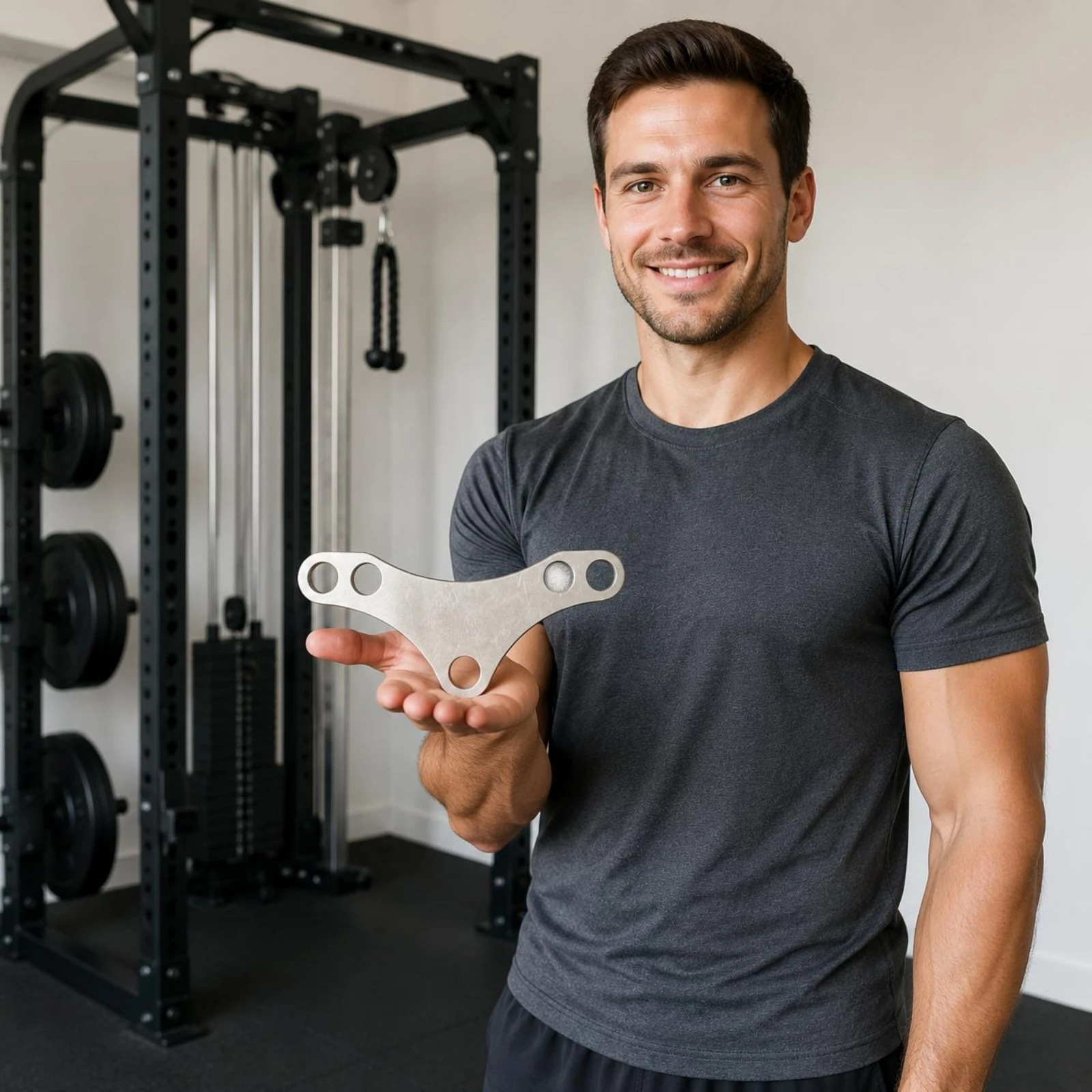 V Shape Cable Connector Heavy-Duty Pulley Adaptor Plate Double to Single Pulley Adapter Rust Resistant Fitness Equipment