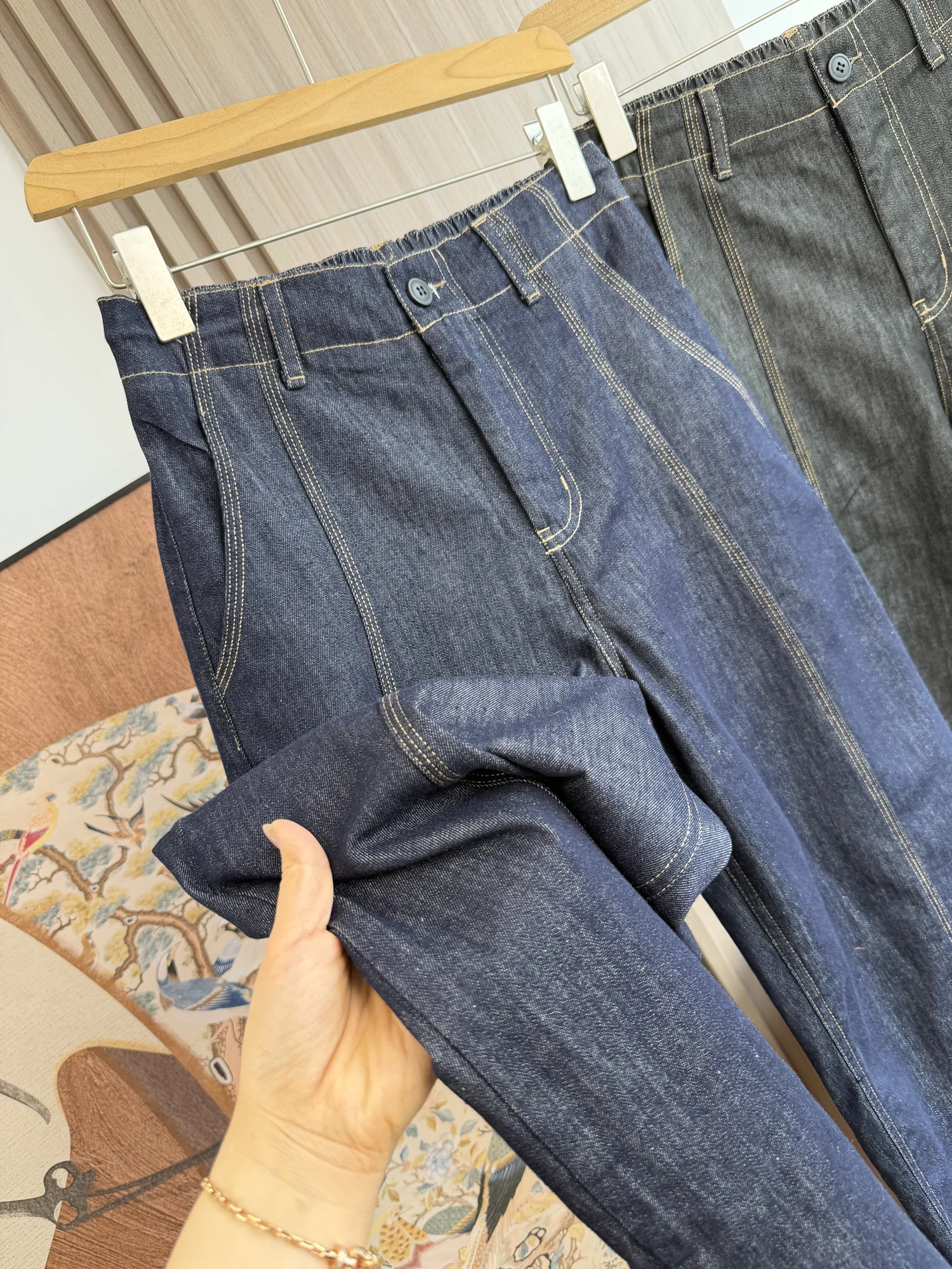 Retro Japanese Style Men's Casual Loose Fit Straight Leg Jeans Spring Summer Fashion Urban Youth Breathable Comfortable