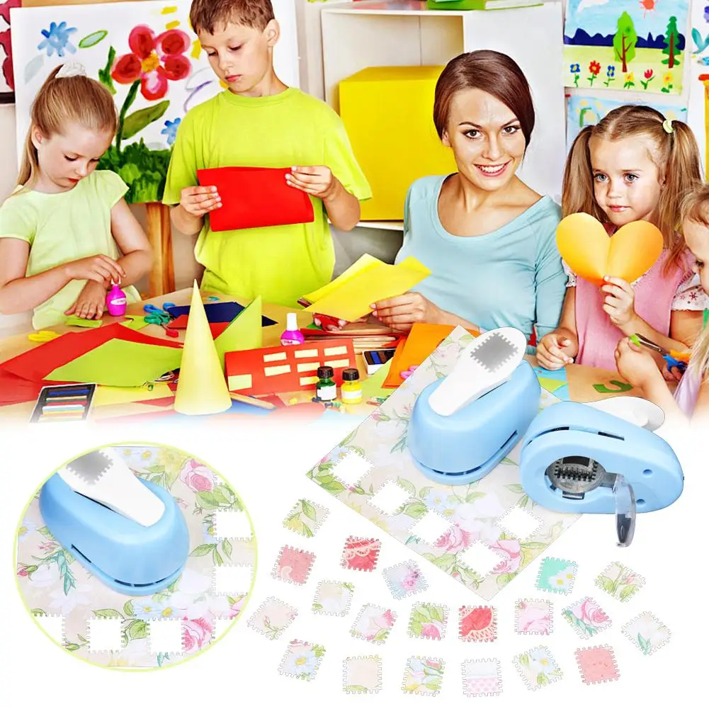 Kawaii Stempel Form Handwerk Punch Präge Maschine Runde Locher Zahn Puncher Embosser Student Locher DIY Handgemachte Cutte